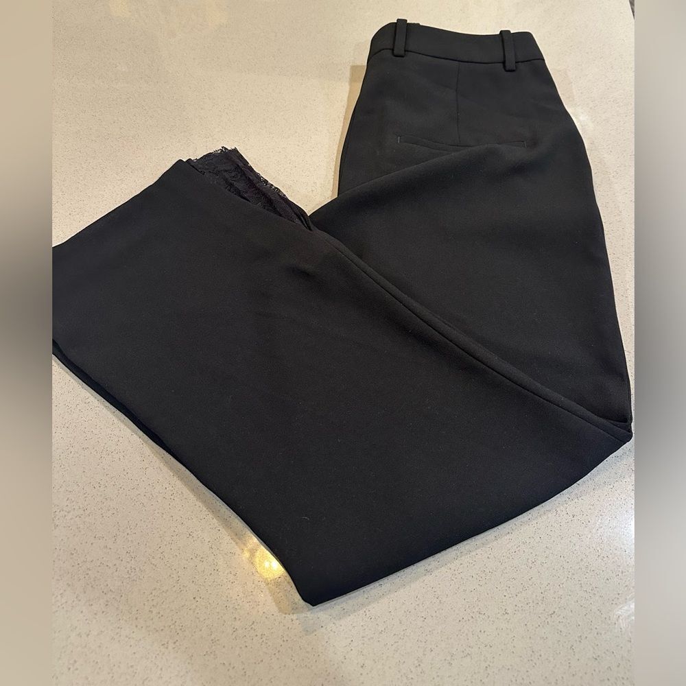 The Kooples Women’s Black Suit Lace Trouser Pants Size 40